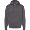 Custom Unisex Fleece Hooded Sweatshirt Heather Charcoal