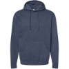 Custom Unisex Fleece Hooded Sweatshirt Heather Denim
