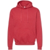 Custom Unisex Fleece Hooded Sweatshirt Heather Red