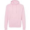 Custom Unisex Fleece Hooded Sweatshirt Light Pink