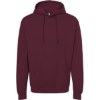 Custom Unisex Fleece Hooded Sweatshirt Maroon
