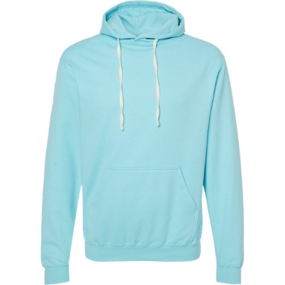 Custom Unisex Fleece Hooded Sweatshirt Purist Blue