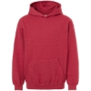 Custom Youth Hooded Sweatshirt Heather Red