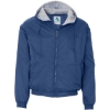 Custom Unisex Fleece Lined Hooded Jacket Royal