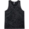 Custom Unisex Mineral Wash Tank Top Mineral Black