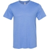 Custom Unisex Sueded Tee Heather Columbia Blue