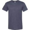 Custom Unisex Sueded Tee Heather Midnight Navy