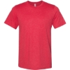Custom Unisex Sueded Tee Heather Red