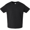 Custom Toddler Cotton Jersey Tee Black