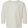 Custom Toddler Fine Jersey Long Sleeve Tee Natural Heather