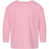 Custom Toddler Fine Jersey Long Sleeve Tee Pink