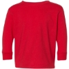 Custom Toddler Fine Jersey Long Sleeve Tee Red
