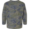 Custom Toddler Fine Jersey Long Sleeve Tee Vintage Camo