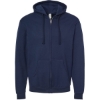 Custom Unisex Full-Zip Hooded Sweatshirt Navy