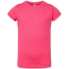 Custom Toddler Girls Fine Jersey Tee Hot Pink
