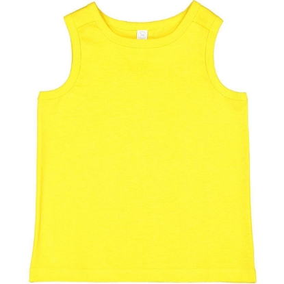 Custom Toddler Fine Jersey Tank Yellow