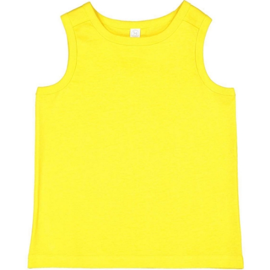 Custom Toddler Fine Jersey Tank Yellow