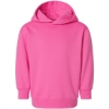 Custom Toddler Pullover Fleece Hoodie Raspberry