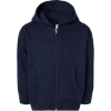 Custom Toddler Full-Zip Fleece Hoodie Sweatshirt Navy