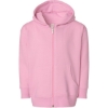 Custom Toddler Full-Zip Fleece Hoodie Sweatshirt Pink