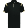 Custom Unisex On the Rise Polo Black/ Vegas Gold