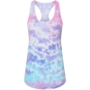 Custom Womens Tie-Dyed Racerback Tank Top Cotton Candy