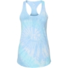 Custom Womens Tie-Dyed Racerback Tank Top Lagoon