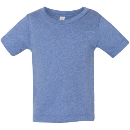 Custom Infant Triblend Tee Blue Triblend