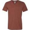 Custom Unisex Triblend V-Neck Tee Clay Triblend