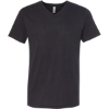 Custom Unisex Triblend V-Neck Tee Solid Black Triblend