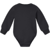 Custom Infant Fleece Bodysuit Black
