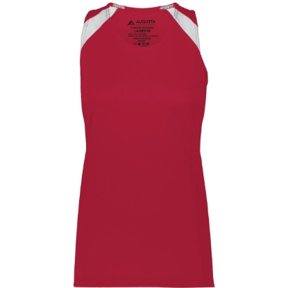Custom Womens Overspeed Track Jersey Scarlet/ White