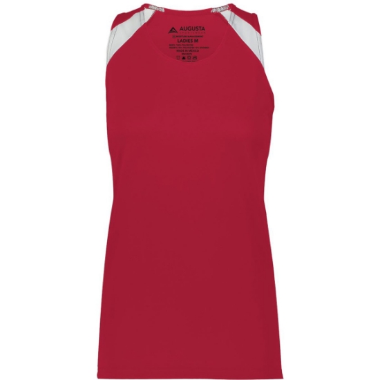 Custom Womens Overspeed Track Jersey Scarlet/ White