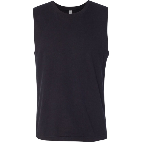 Custom Jersey Muscle Tank Black