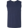 Custom Jersey Muscle Tank Navy