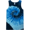 Custom Unisex Tie-Dyed Tank Top Blue Ocean