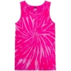 Custom Unisex Tie-Dyed Tank Top Neon Bubblegum