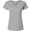 Custom Womens Fine Jersey V-Neck Tee Heather