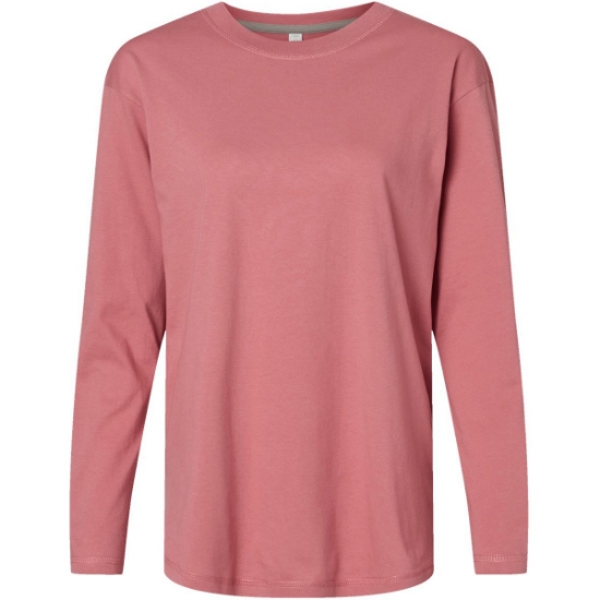 Custom Womens Fine Jersey Long Sleeve Tee Mauvelous