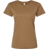 Custom Womens Fine Jersey Tee Coyote Brown