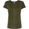 Custom Womens Fine Jersey Tee Green Reptile