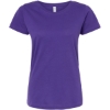 Custom Womens Fine Jersey Tee Purple
