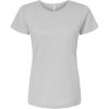 Custom Womens Fine Jersey Tee Silver