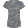 Custom Womens Fine Jersey Tee Vintage Camo