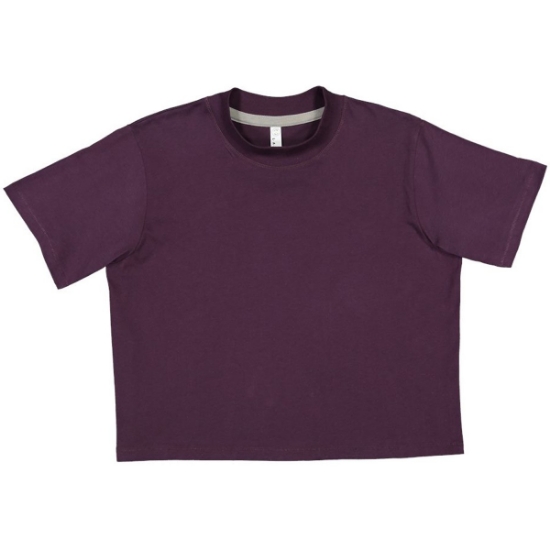 Custom Womens Boxy Tee Plum