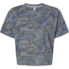 Custom Womens Boxy Tee Vintage Camo