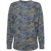 Custom Womens Weekend Crewneck Sweatshirt Vintage Camo
