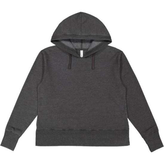 Custom Womens Vintage Wash Hoodie Sweatshirt Washed Black
