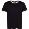 Custom Unisex Cotton Ringer T-Shirt Black/ Natural