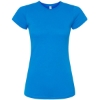 Custom Womens Fitted Fine Jersey Tee Cobalt